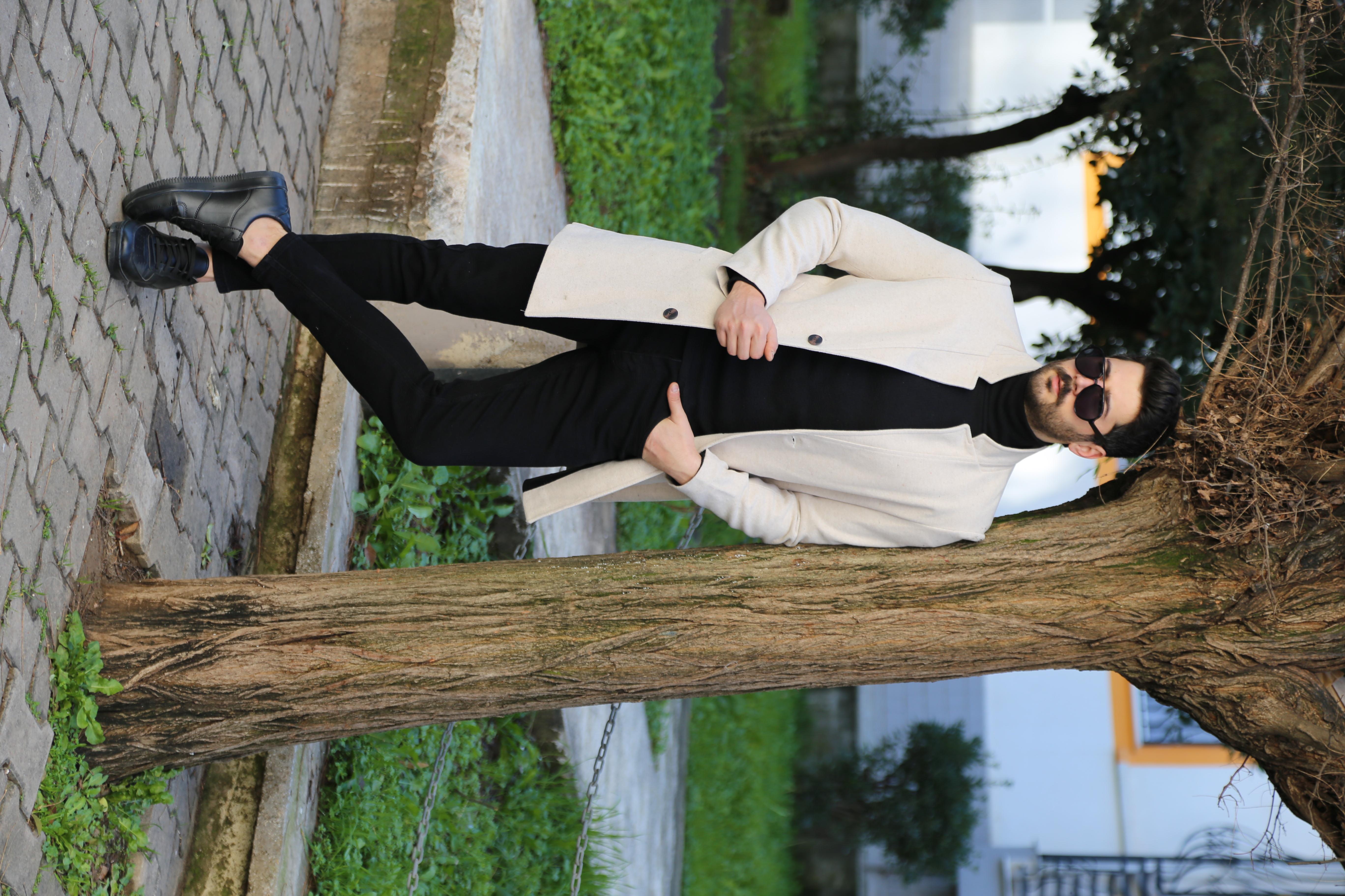 Bej Kaşe Kaban Kombini