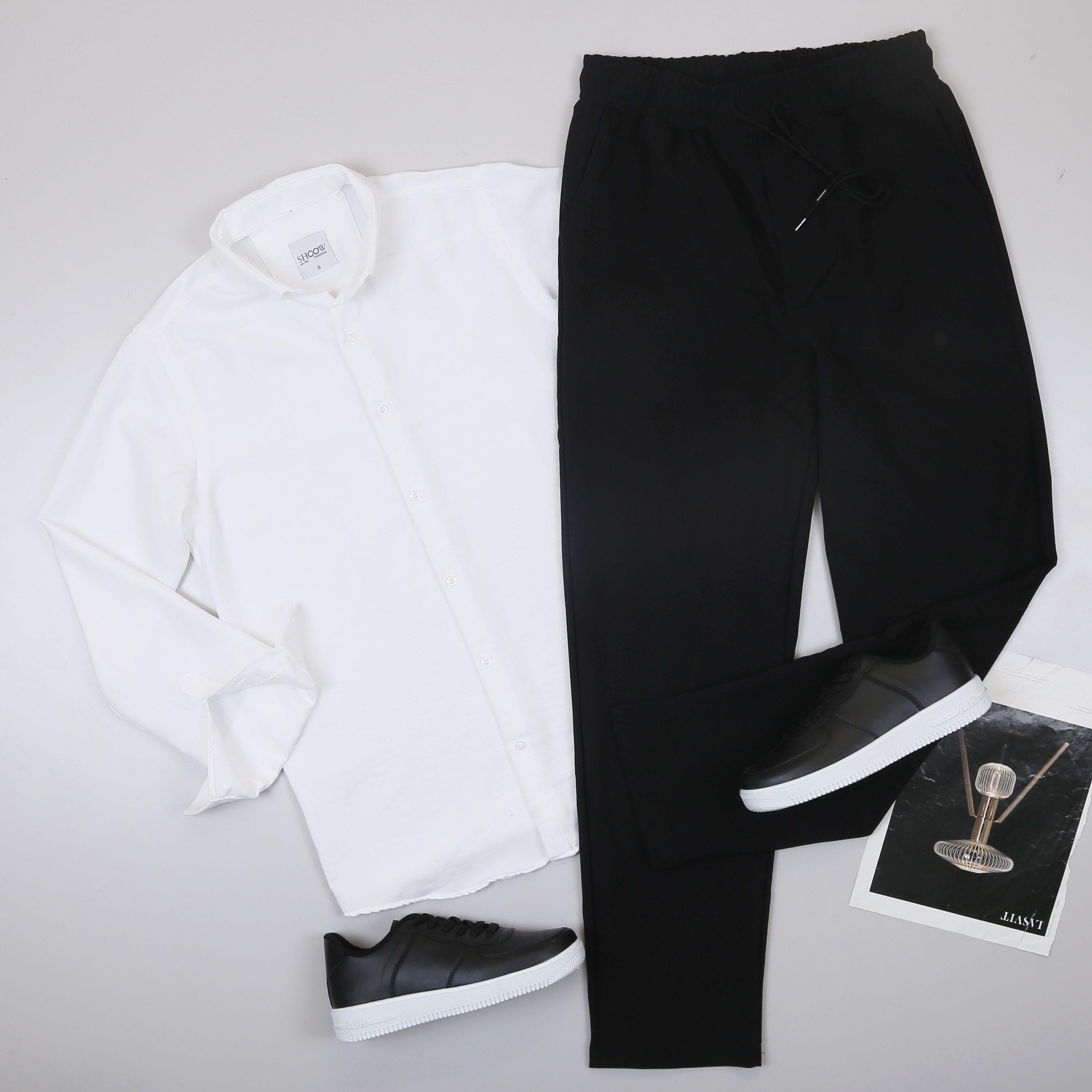 Beyaz Gömlek Pantolon Ayakkabı Kombin