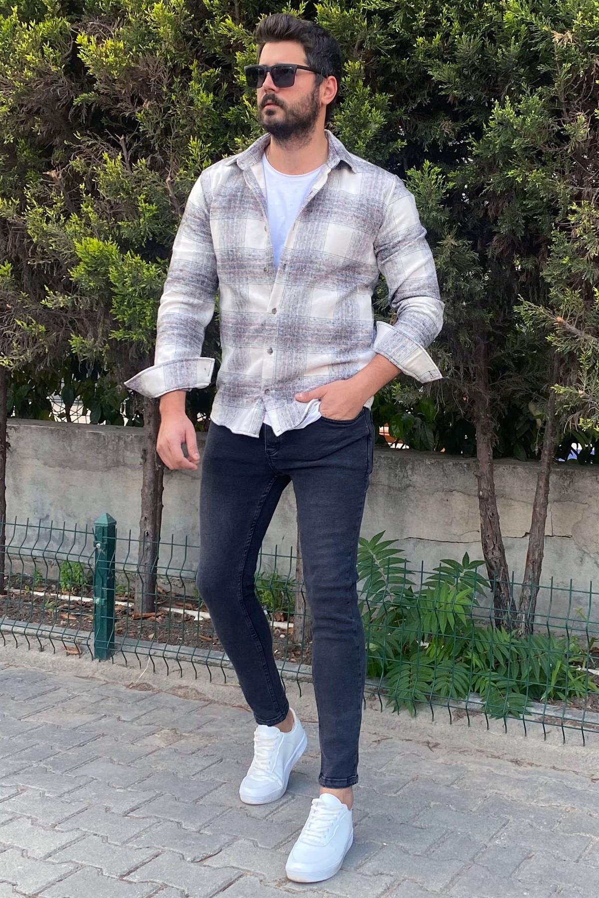 Ekose Oduncu Gömlek Kombini