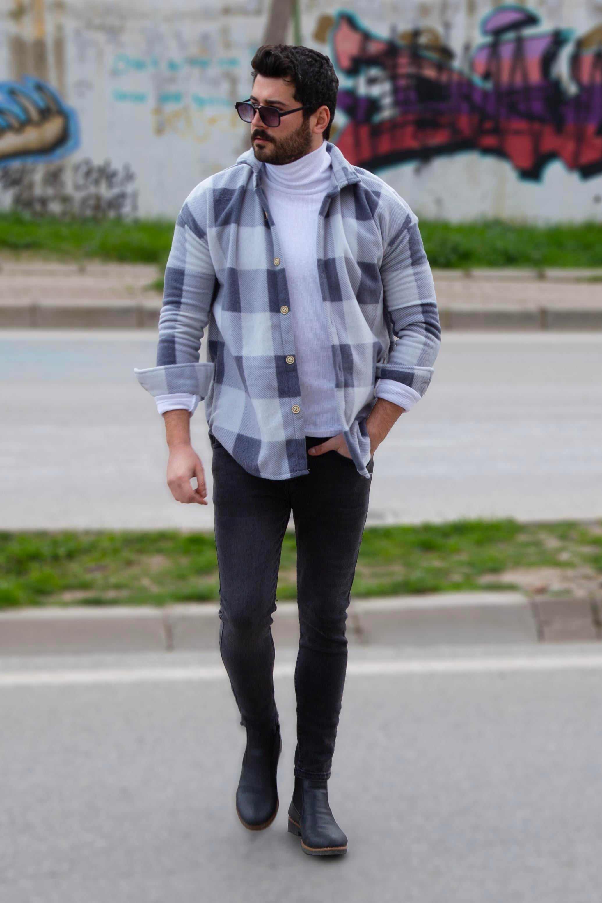 Ekose Polar Gömlek Kombini