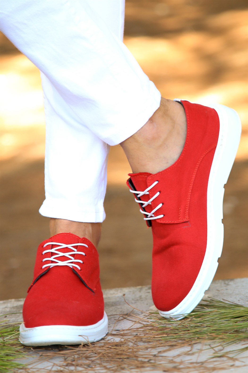 Kırmızı günlük ayakkabı Klass Kombin