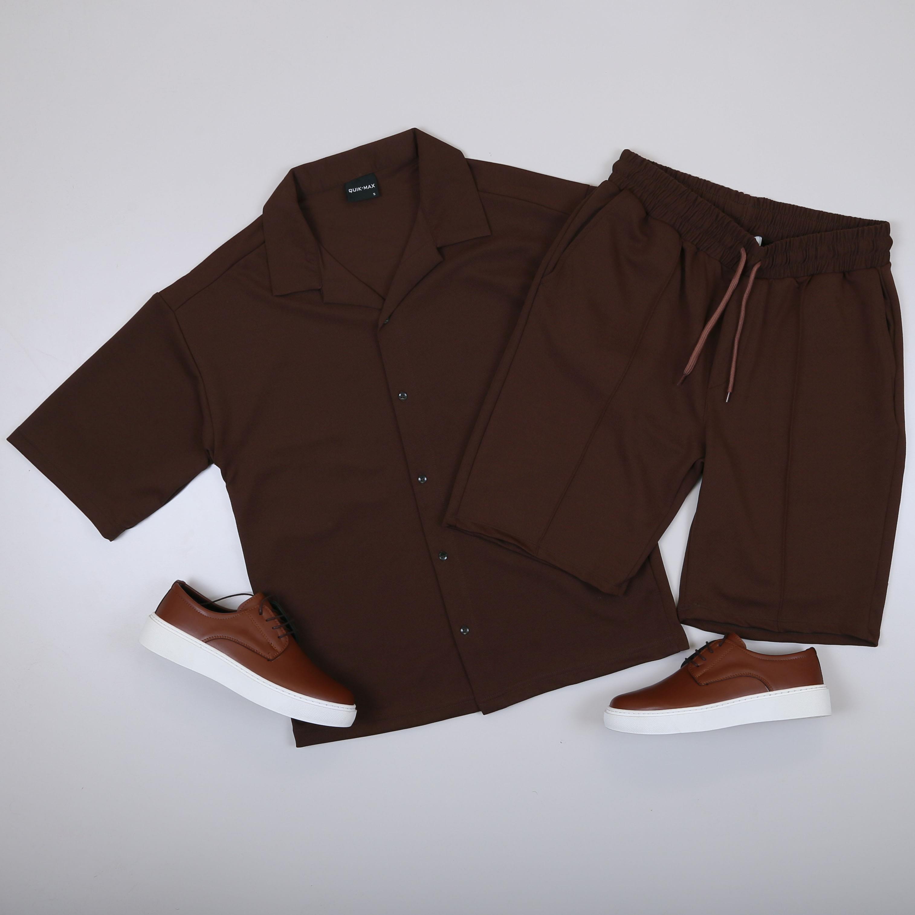 Kahve Spor Takım Kombin