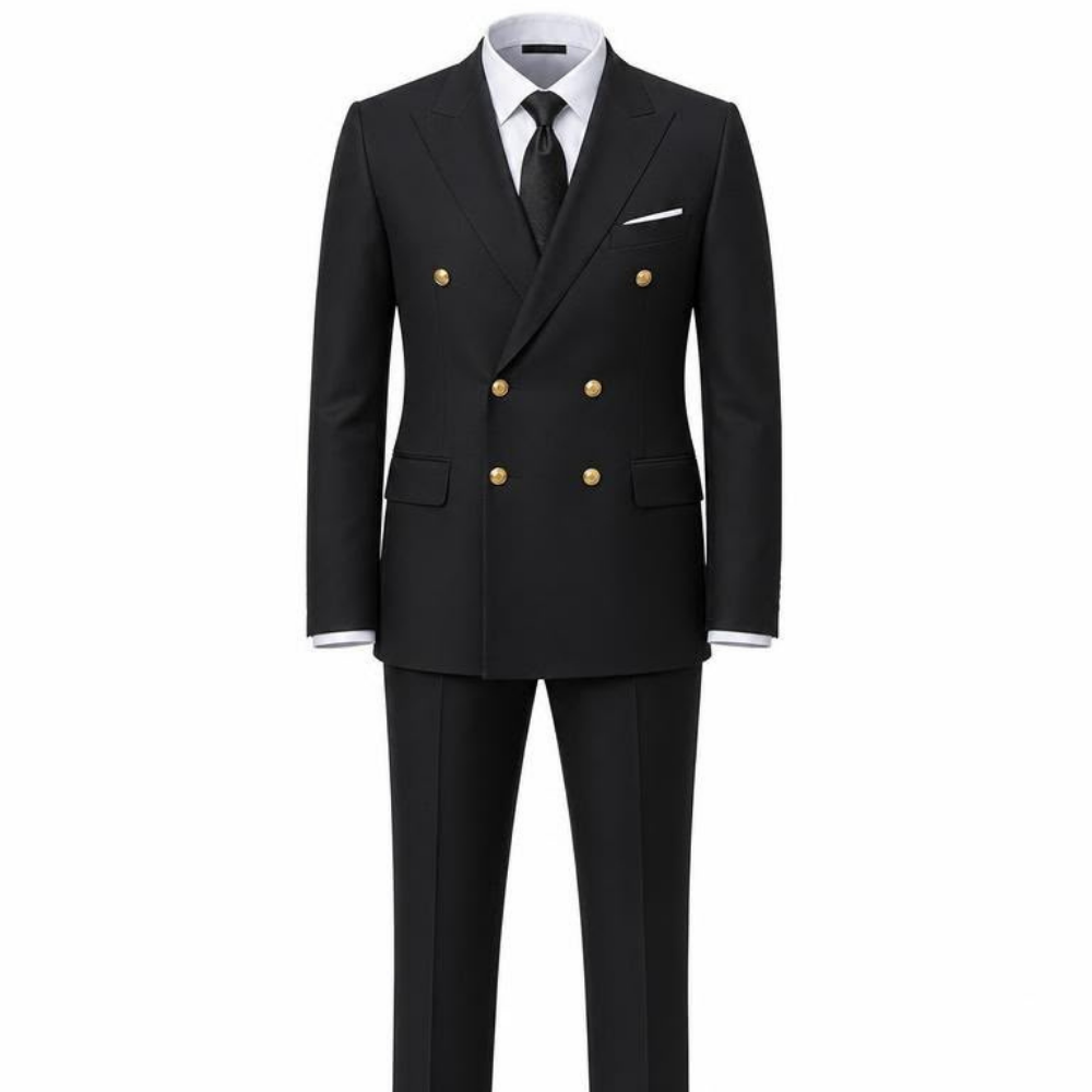 Kruvaze Ceket Pantolon 2'li Set