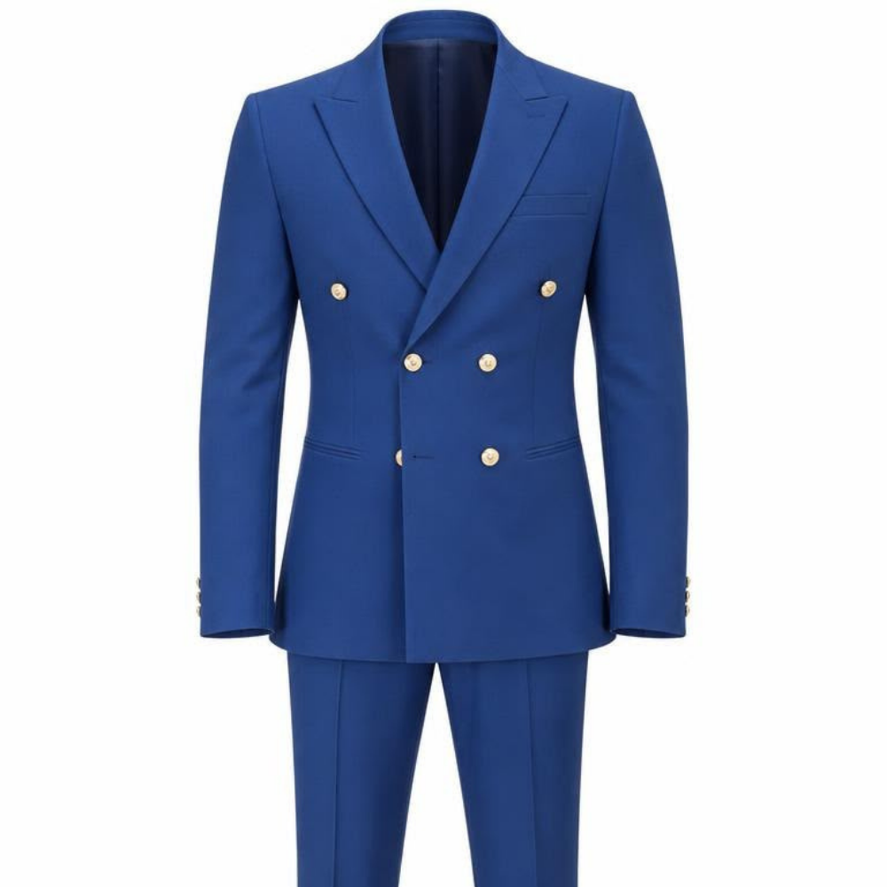 Kruvaze Ceket Pantolon 2'li Set