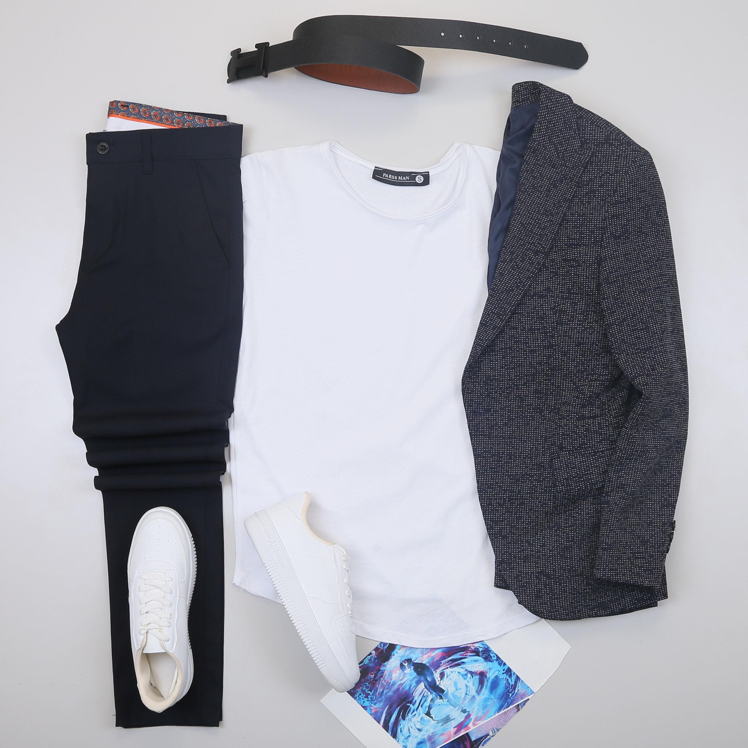 Lacivert Blazer Ceket Kombini