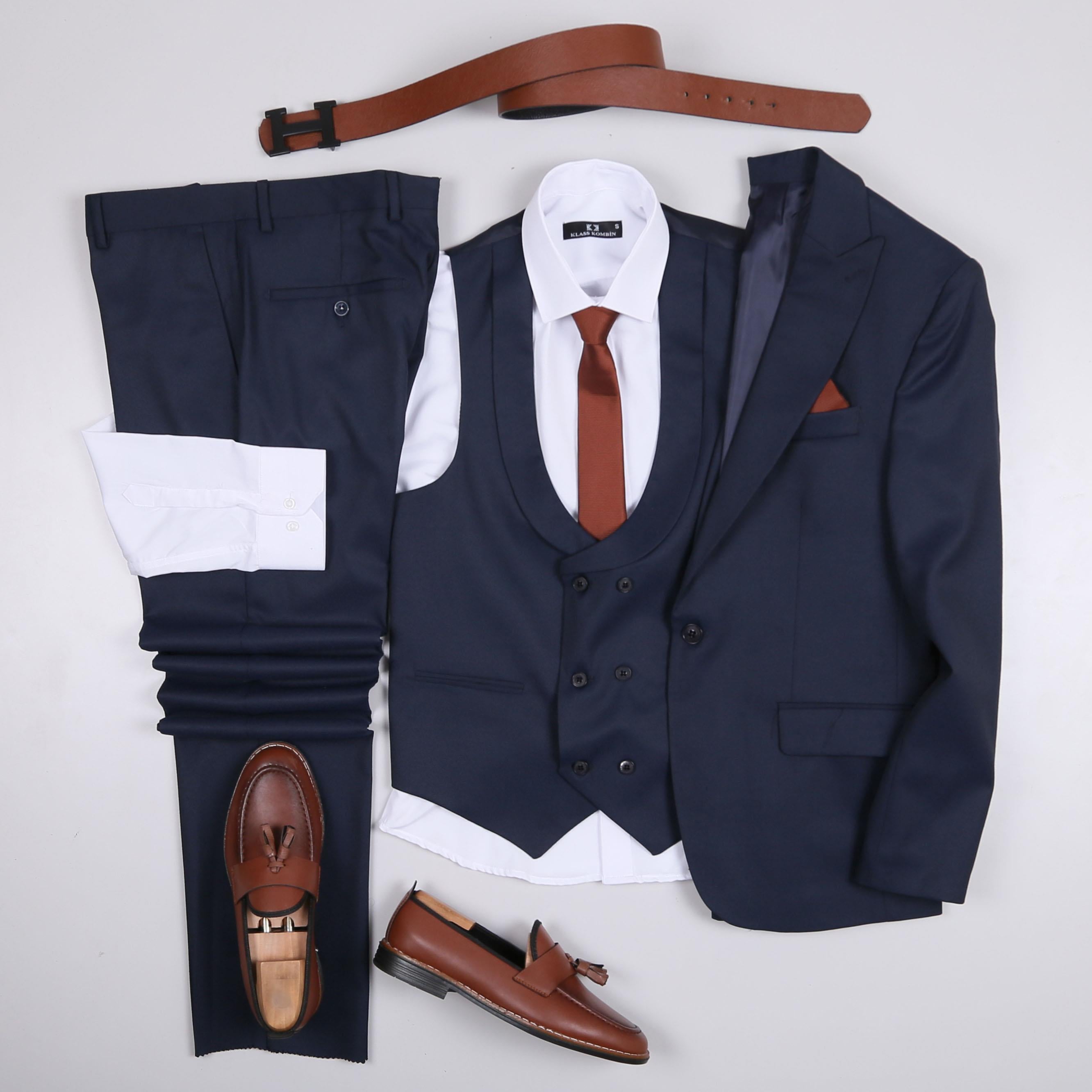 Lacivert Takım Elbise Kombini