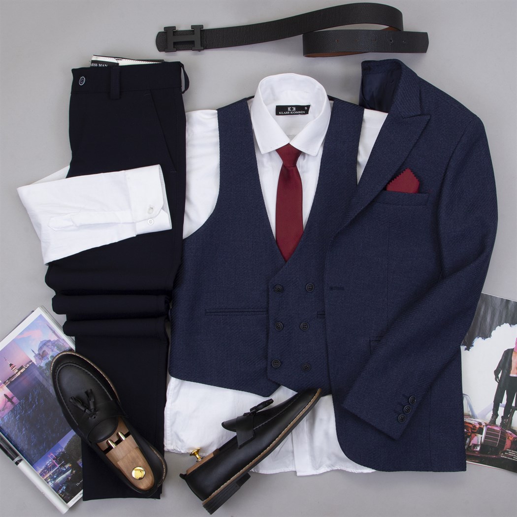 Lacivert Takım Elbise Kombini