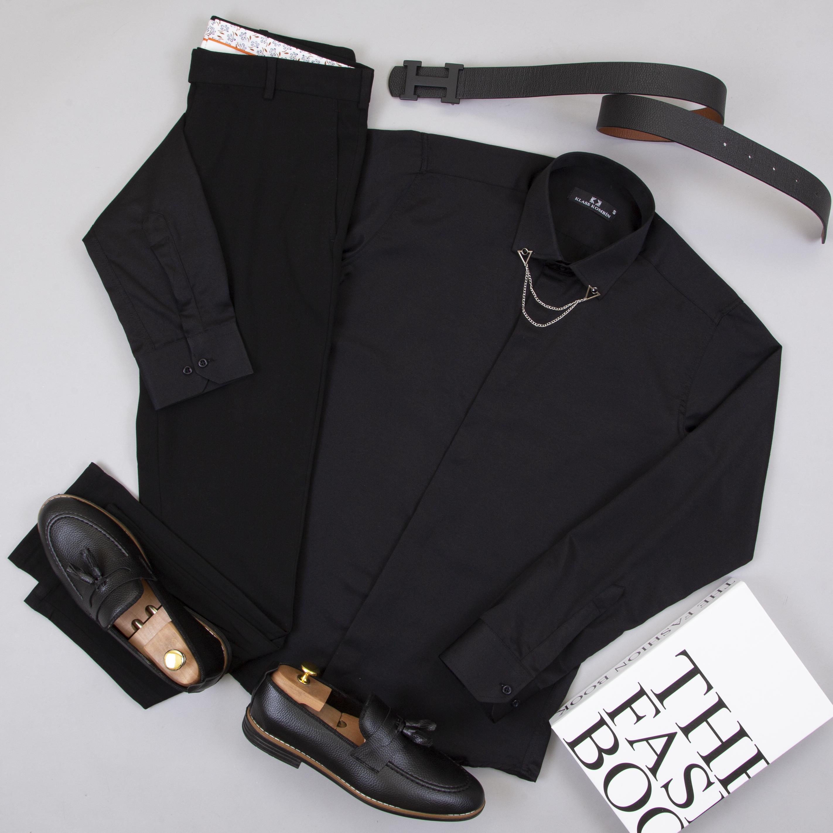 Siyah Klasik Kombin