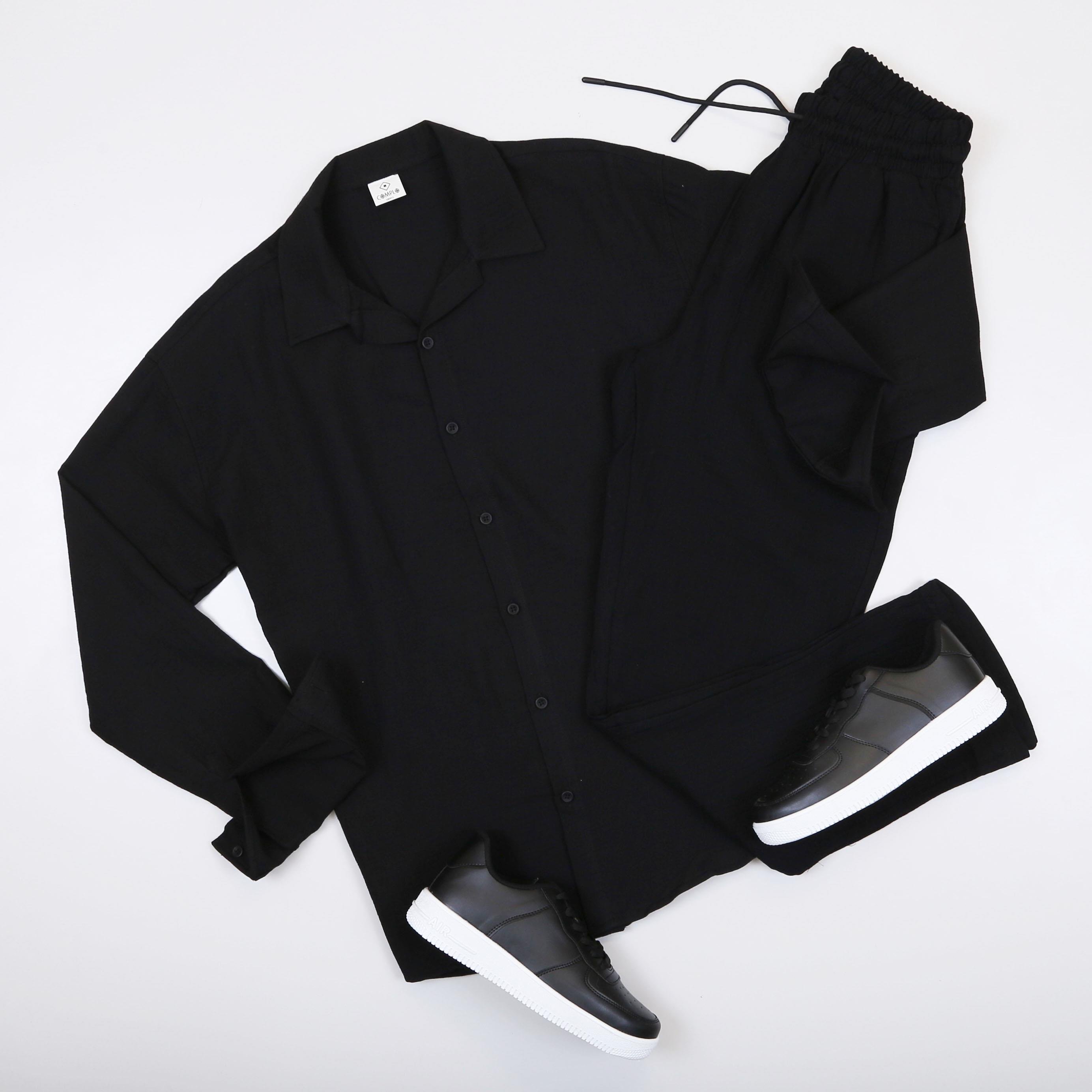 Siyah Spor Takım Kombin