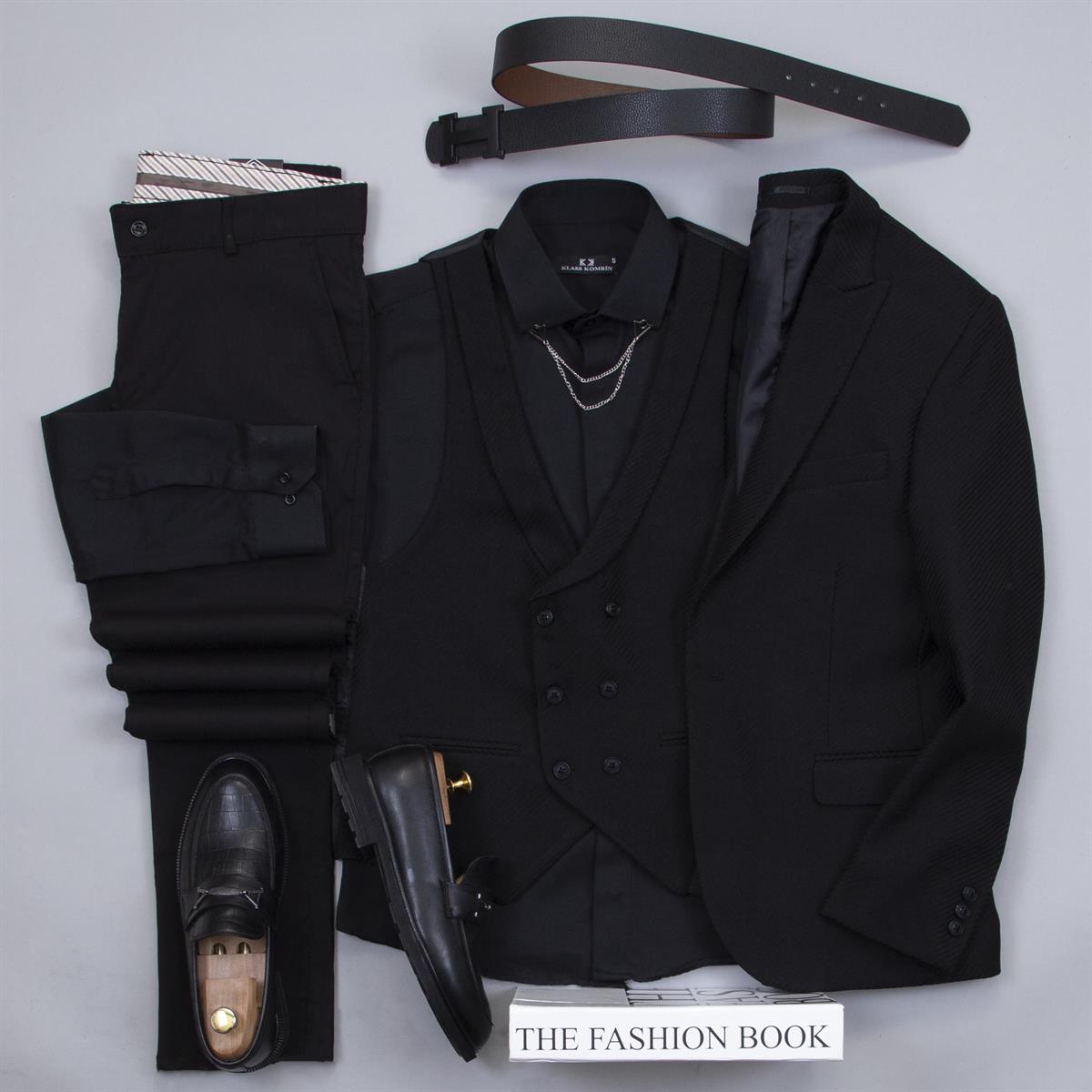 Siyah Takım Elbise Kombini