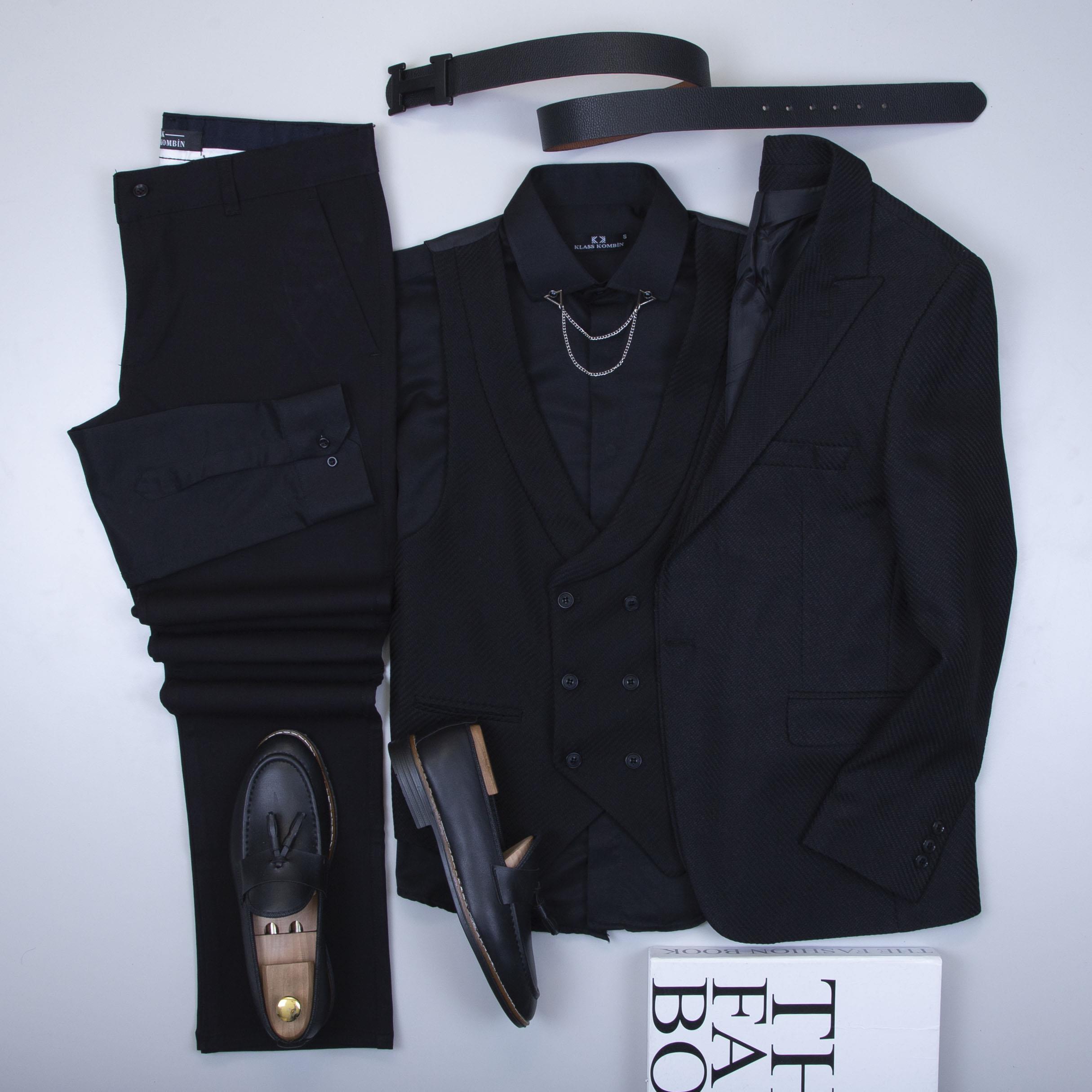 Siyah Takım Elbise Kombini