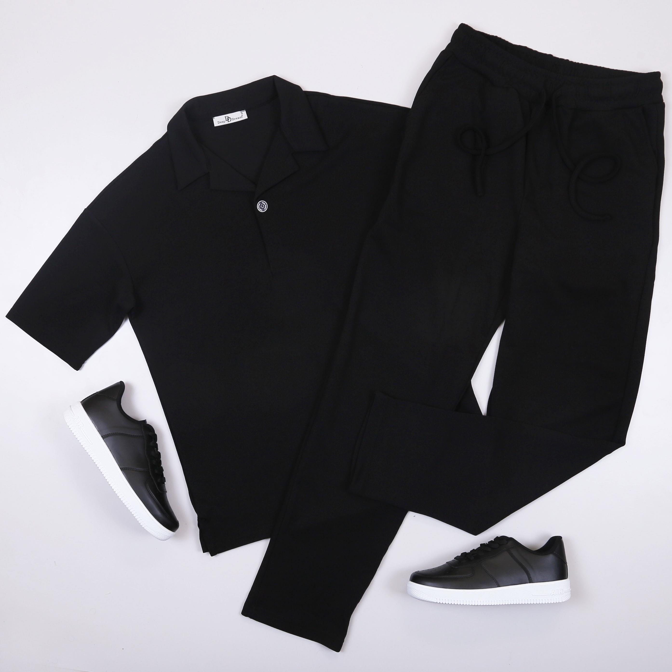 Siyah Tişörtlü Takım Ayakkabı Kombin