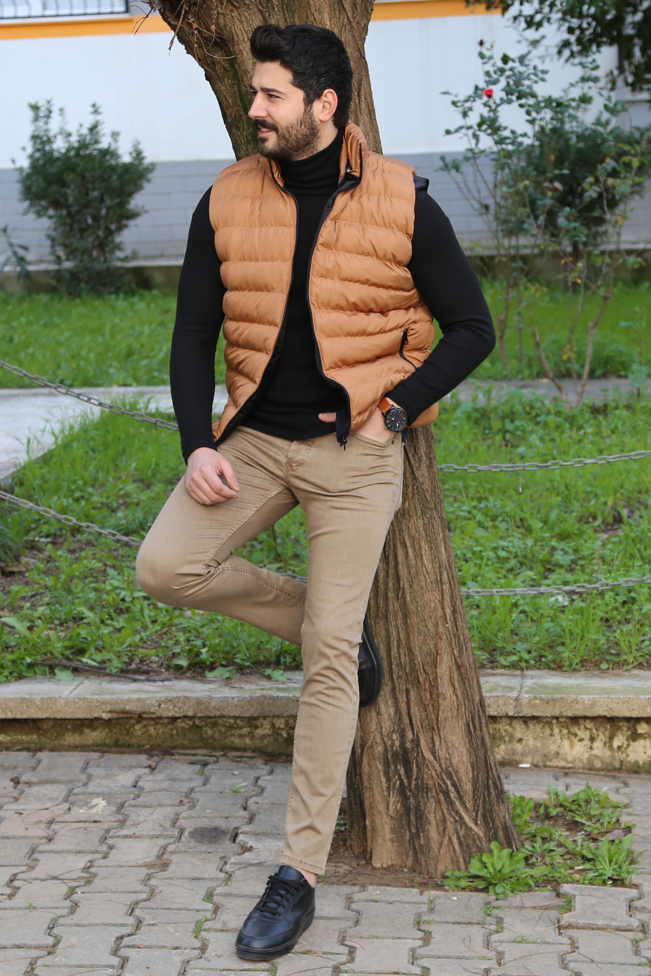 Taba Şişme Yelek Kombini