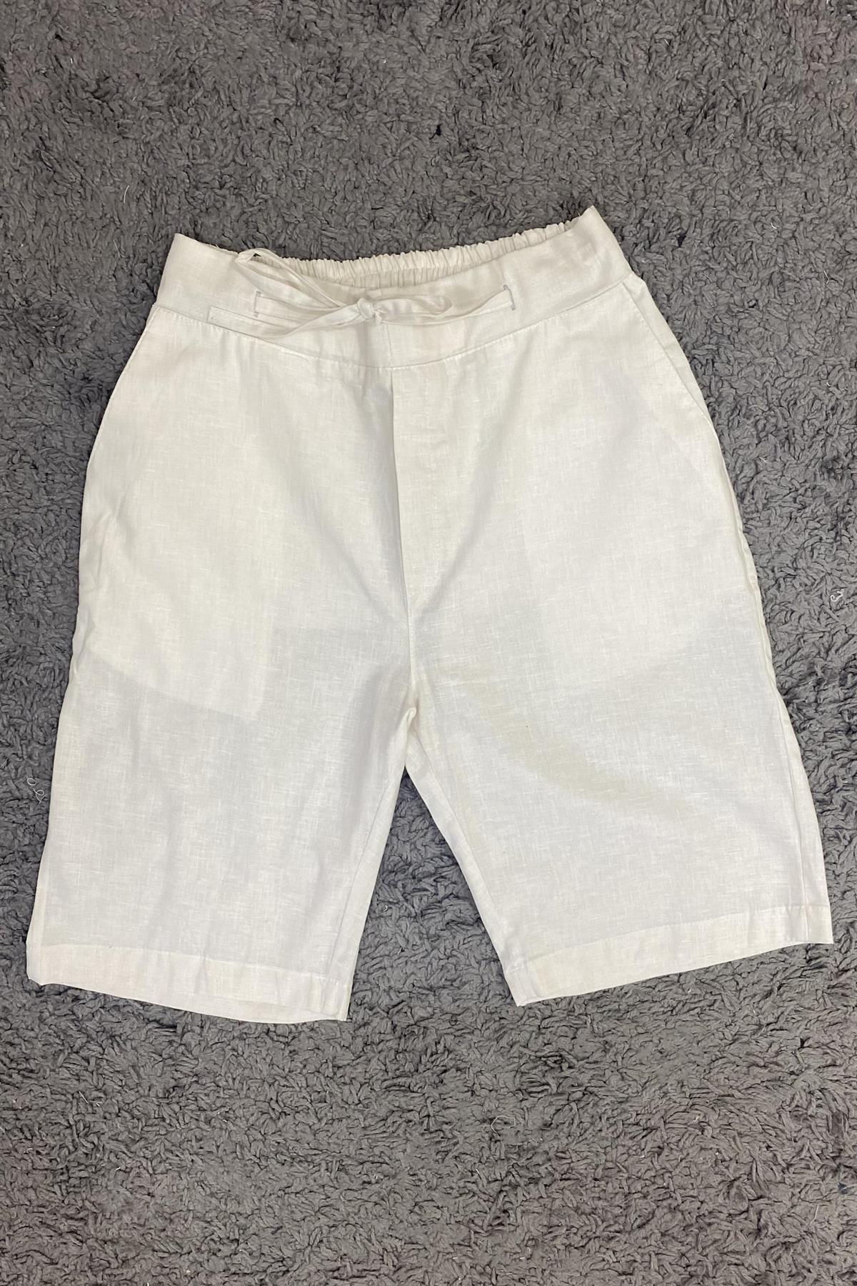 Taş Keten Şort