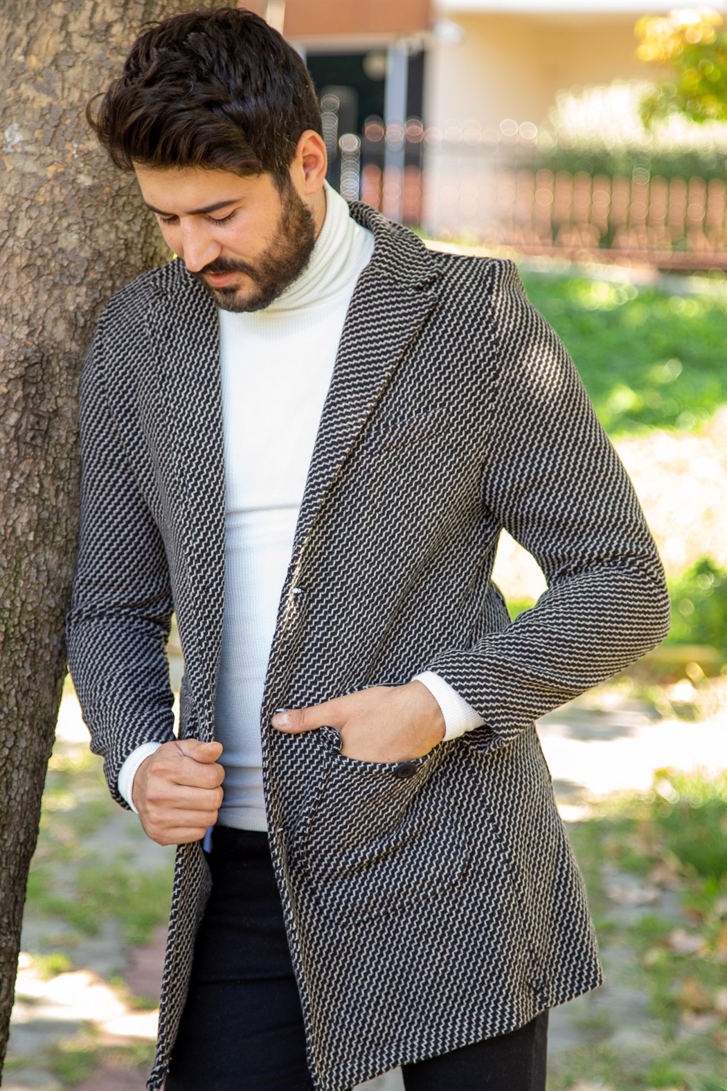 Бежово Дълго Сако