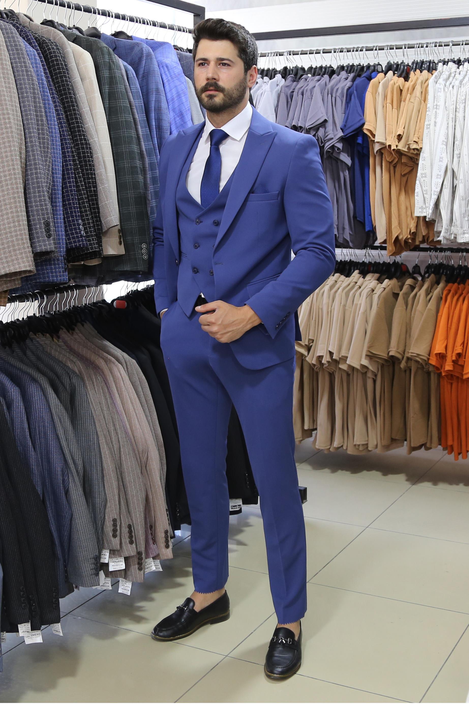 Yelek Ceket Pantolon 3'lü Set