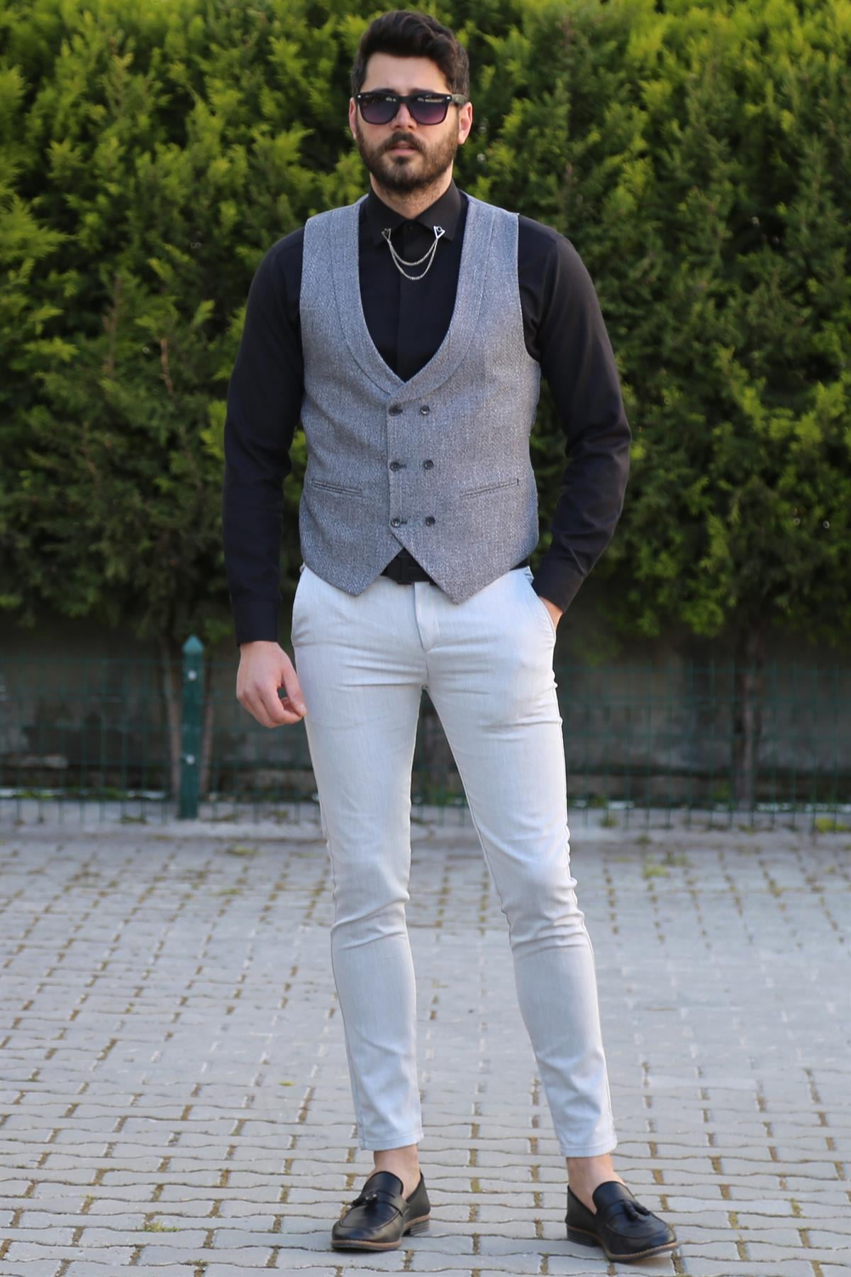 Yelekli Klasik Kombin