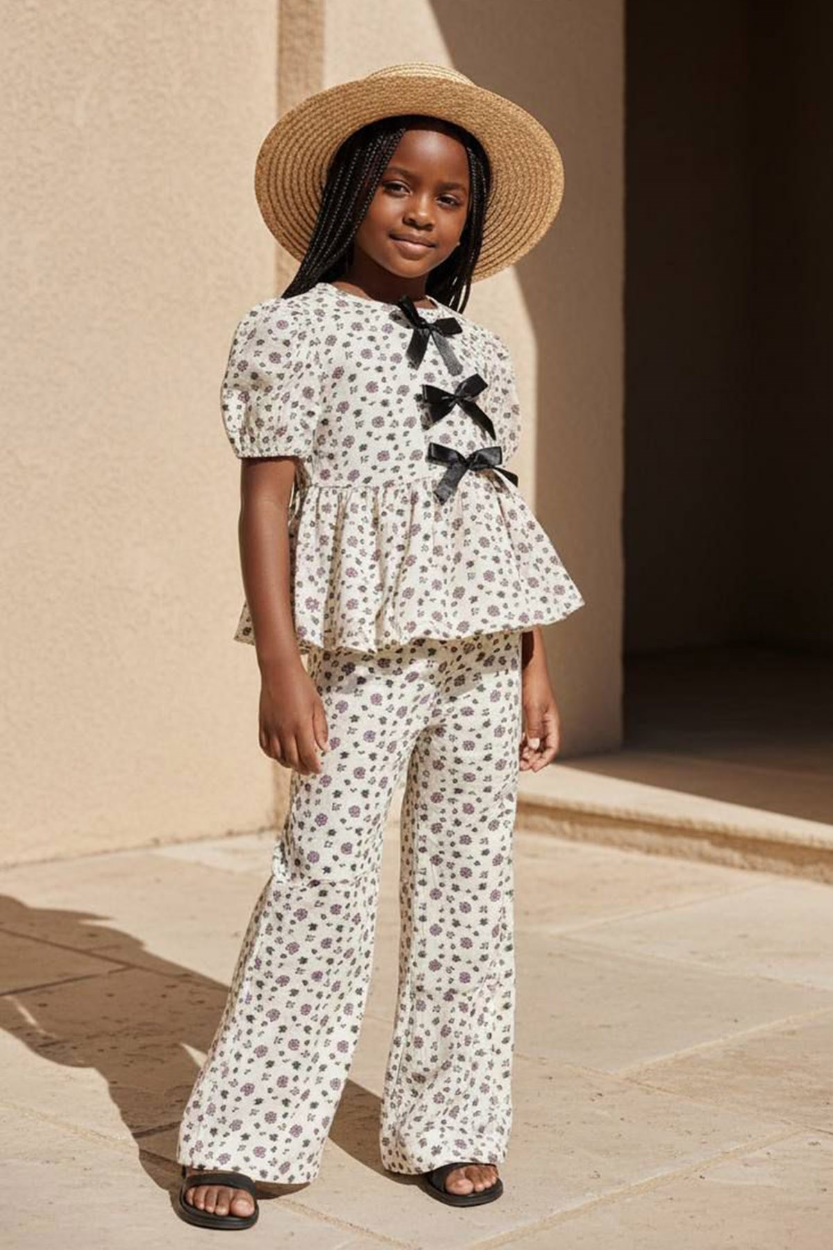 Siyah Kurdele Müslin Takım