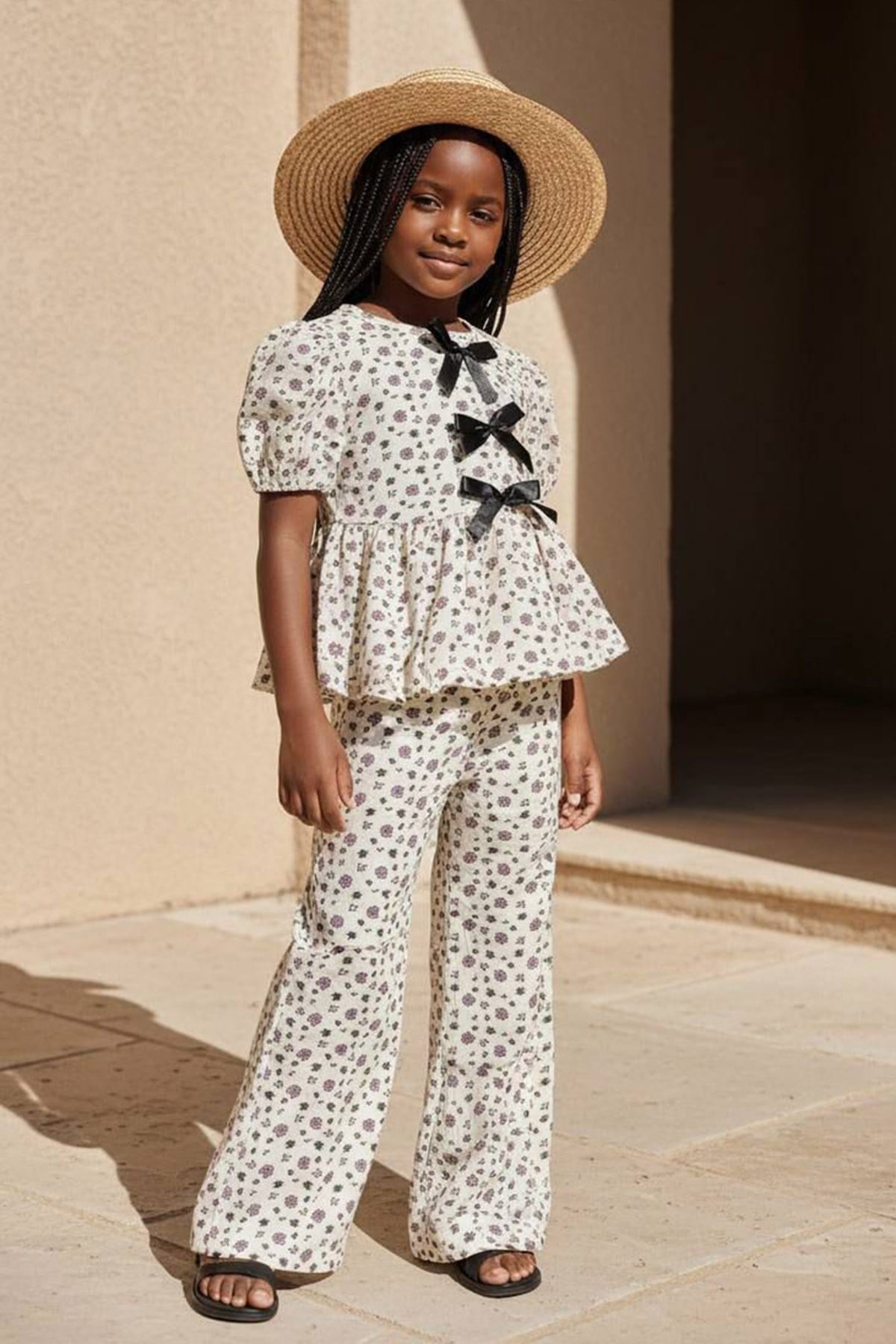 Siyah Kurdele Müslin Takım