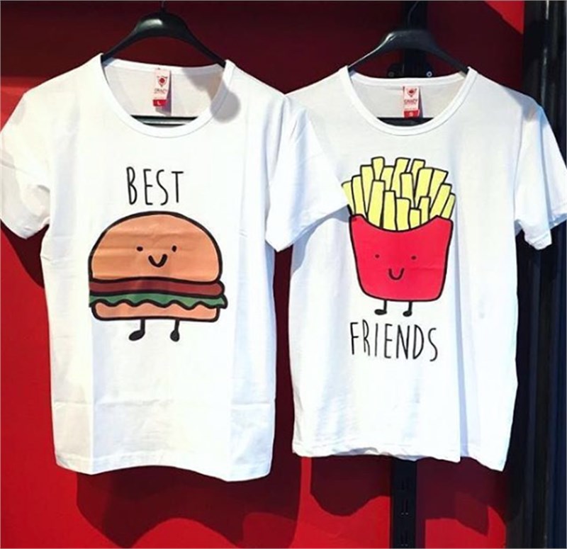 Best Friend Arkadaşlık 2'li Tshirt Takım