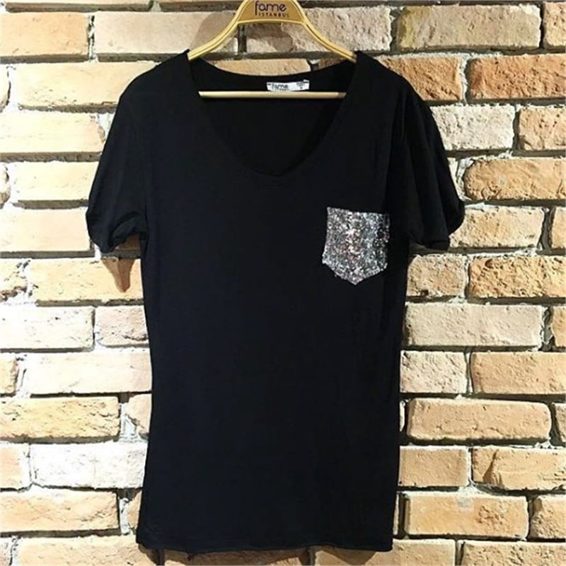 Cebi Payetli Tshirt