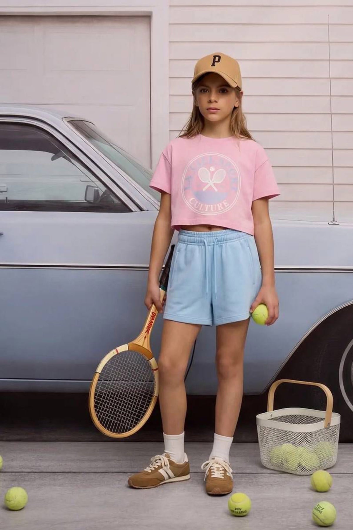 Tenis Baskılı Şortlu Takım