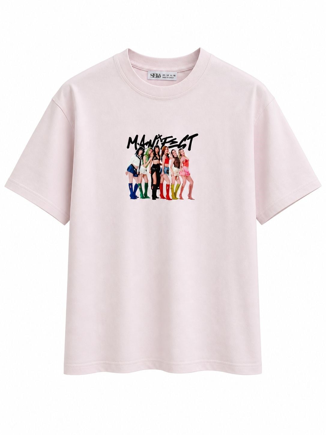 Manifest Pembe Tshirt