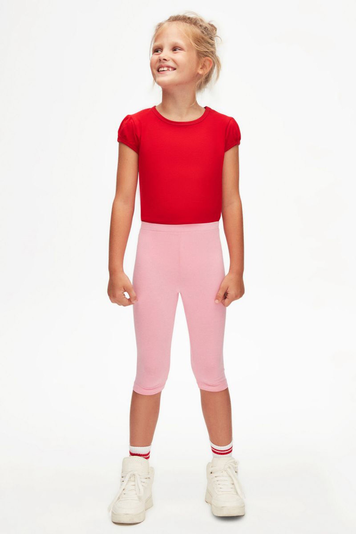 Diz Altı Pembe Tayt