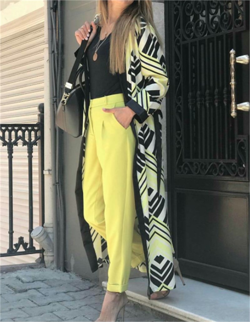 Açık Fıstık Yeşili Havuç Pantalon