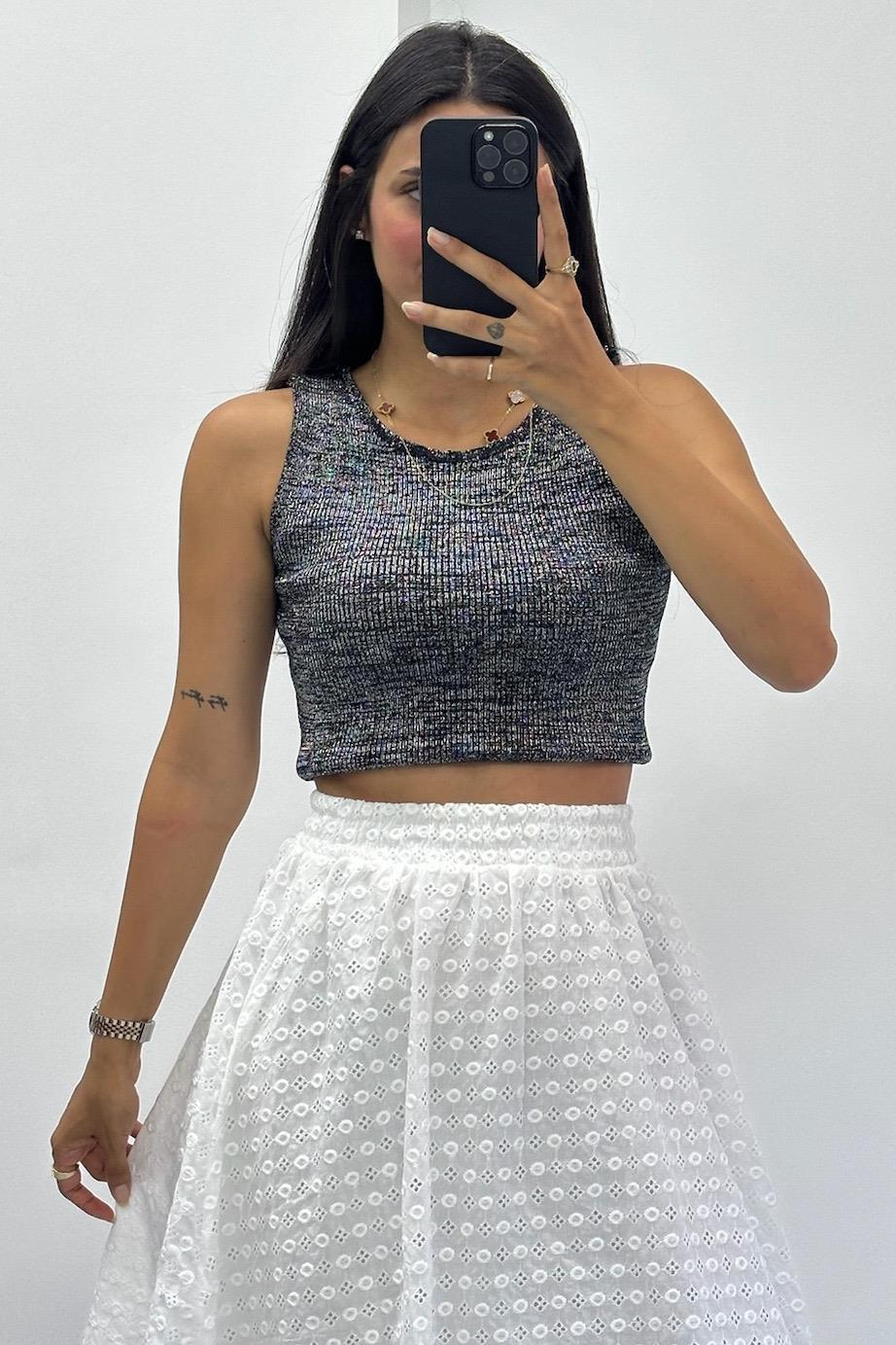 Fitilli Simli Siyah Atlet