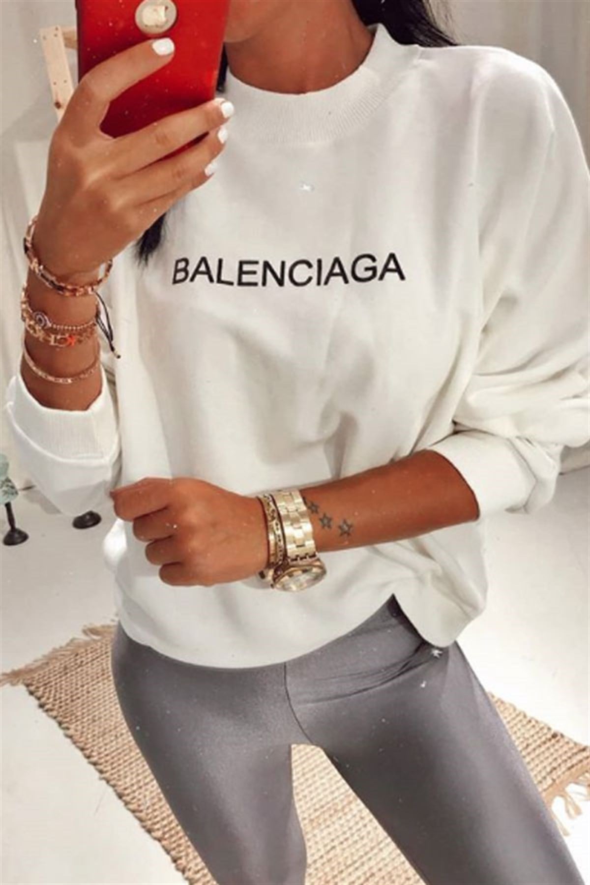 Balenciaga Baskılı Sweatshirt