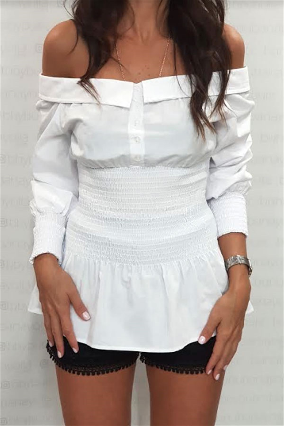 Bebe Yaka Madonna Gipeli Bluz