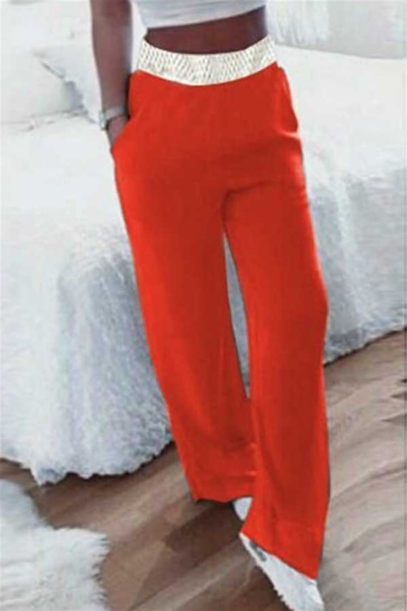 Beli Güpür Detay Pantalon