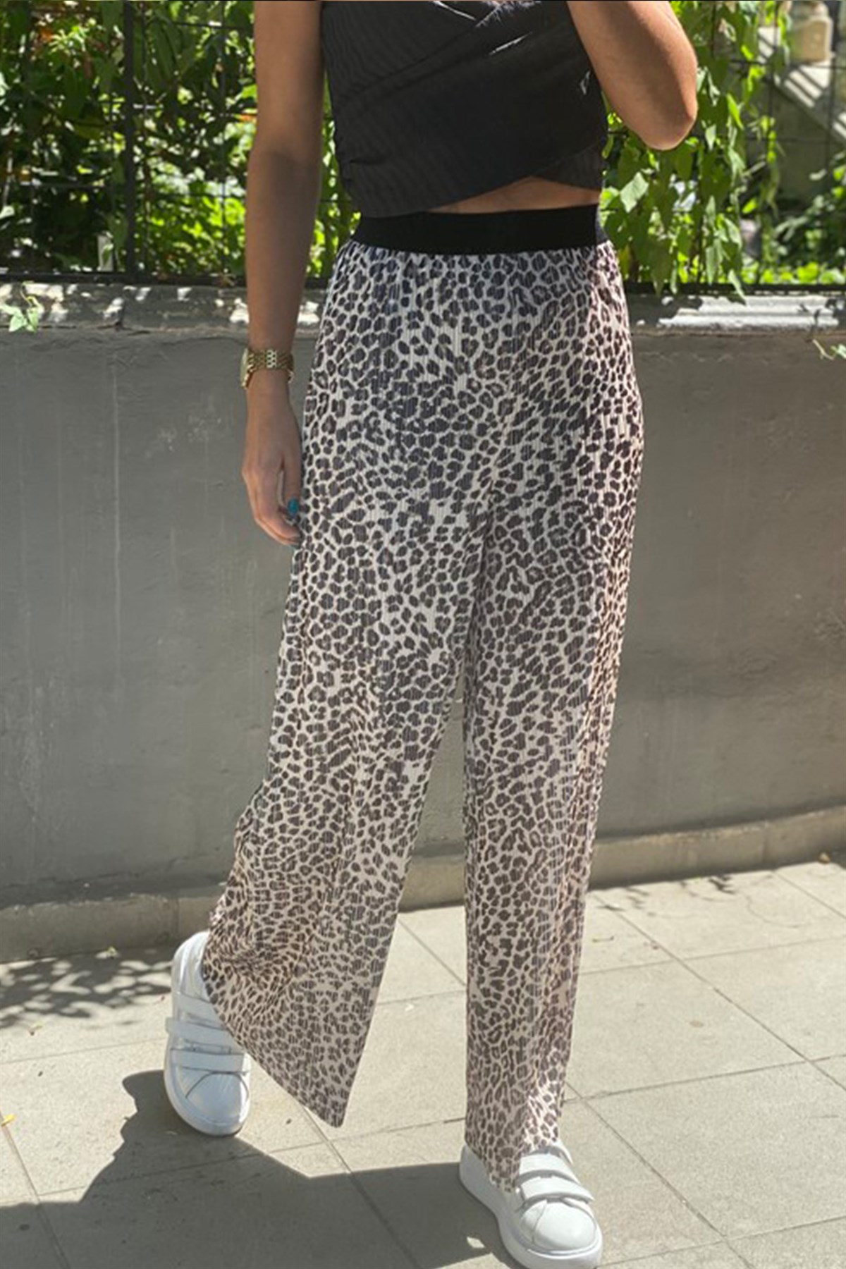 Beli Lastikli Leopar PantolonPANTOLON