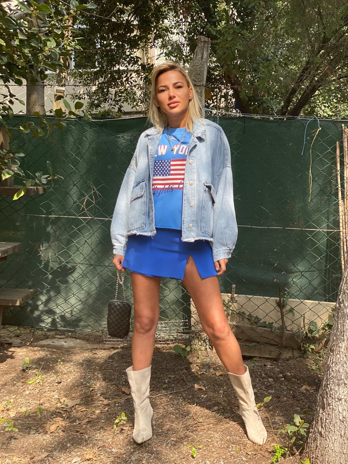 Büyük Cep Detaylı Oversize Denim CeketMONT/CEKET