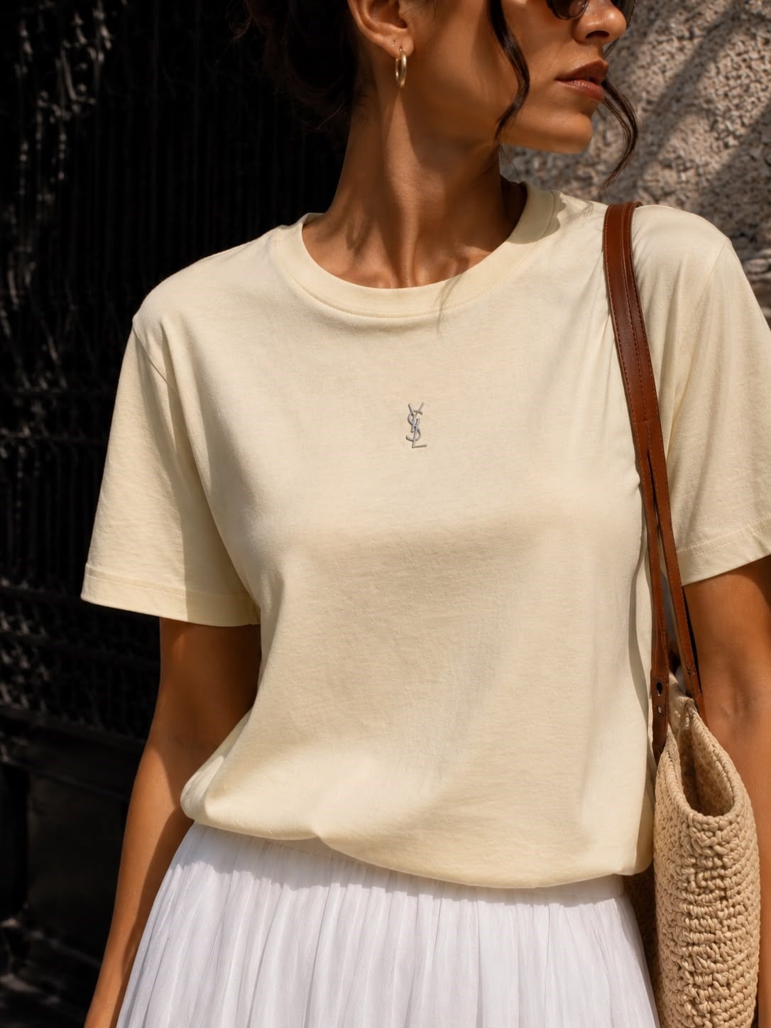 Gümüş Logolu Sarı Tshirt