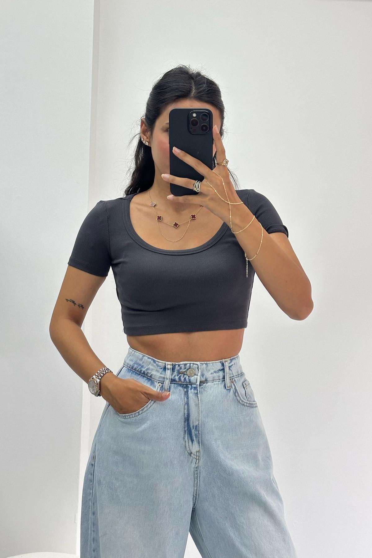 Kaşkorse Antrasit Crop