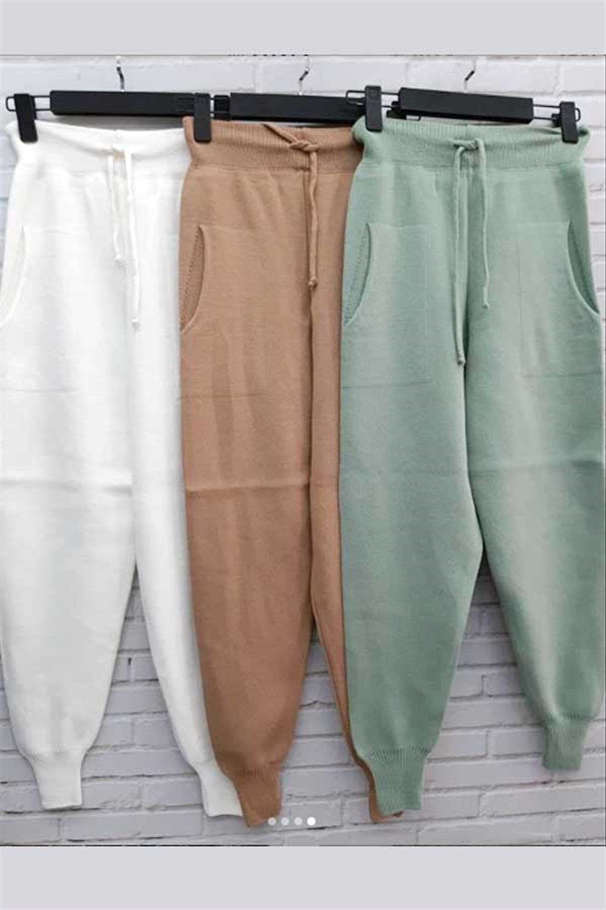 Cep Detay Triko Jogger Pantalon