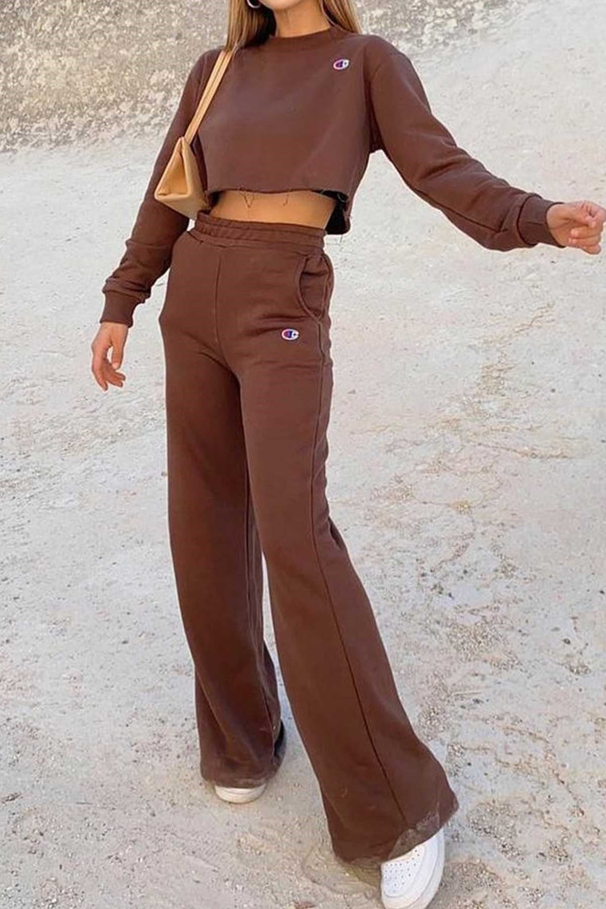 Champ Kahve Eşofman Takım