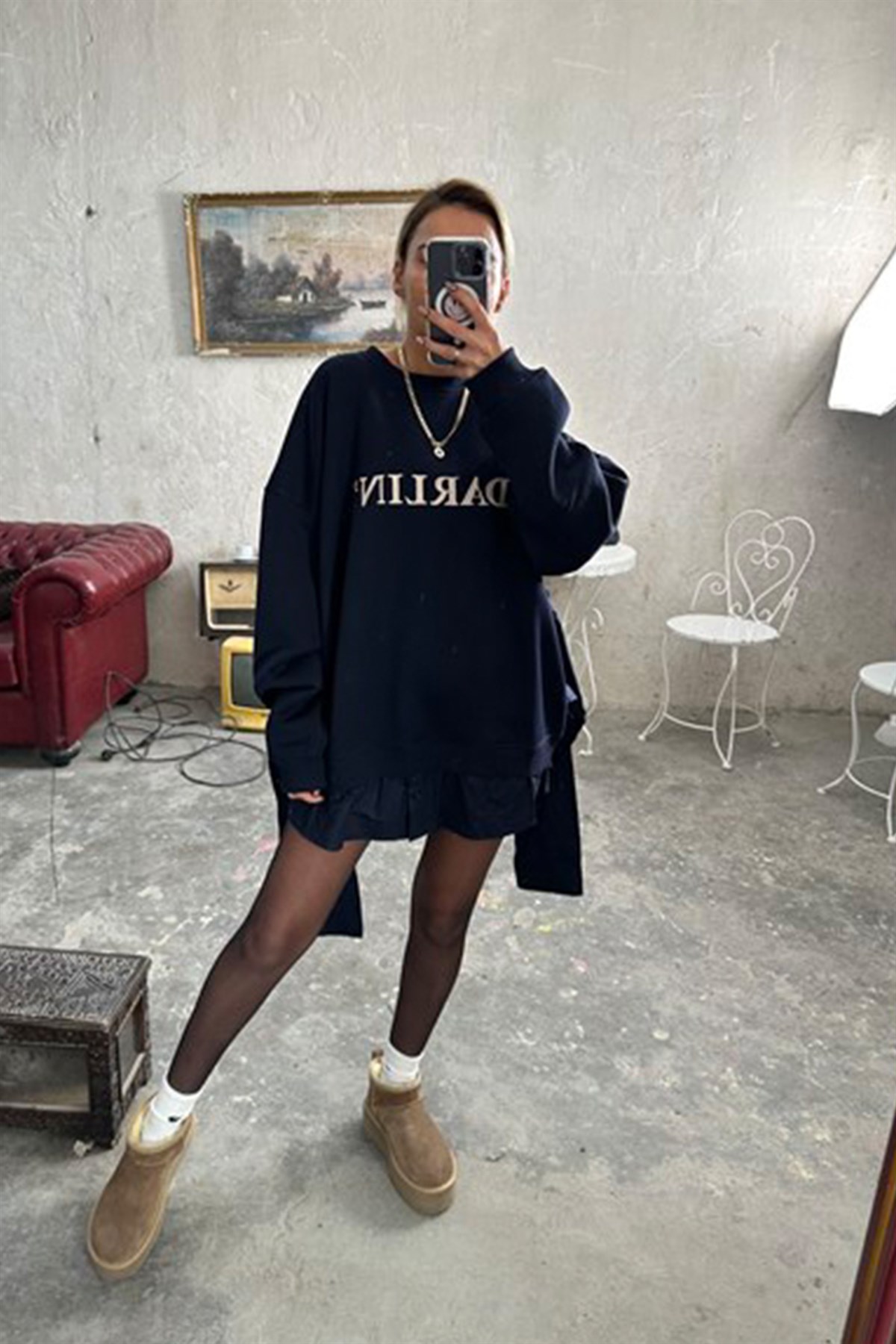 Darlin Gömlek Detaylı SweatshirtSWEATSHİRT