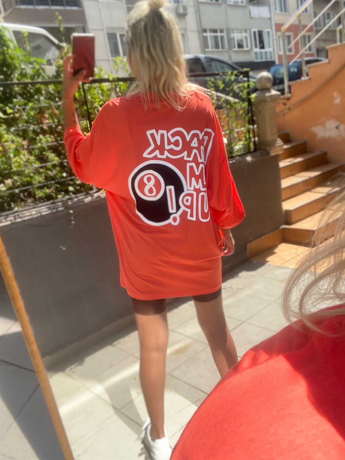 Day Social Baskılı Oversize TişörtTSHİRT