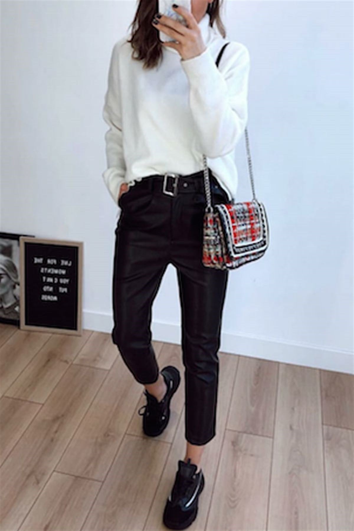 Deri Havuç Pantolon