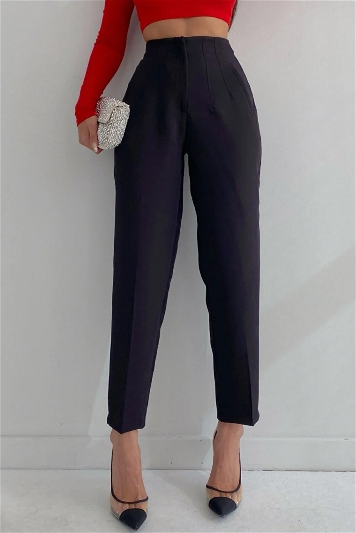 Dikiş Detaylı Havuç PantolonPANTOLON