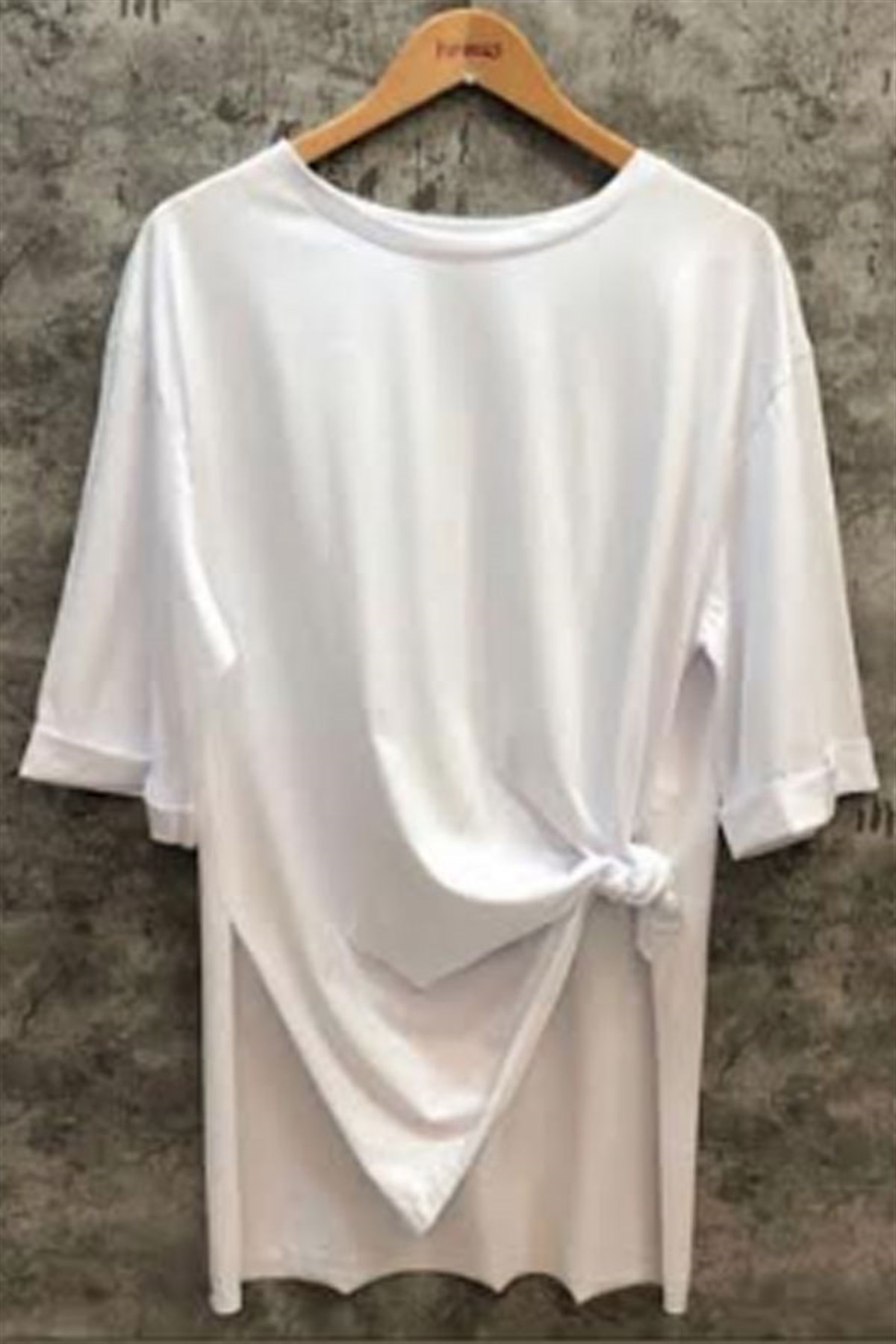 Duble Kol Yırtmaçlı Tunik Tshirt