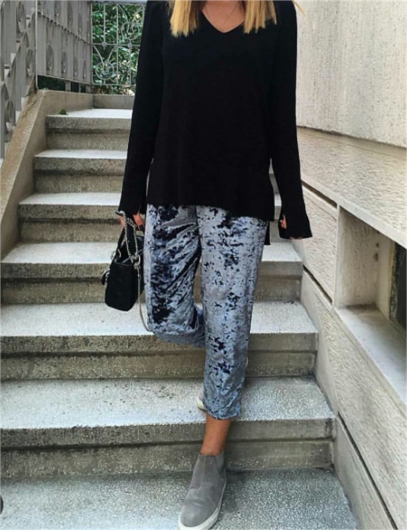 Kadife Havuç Pantalon