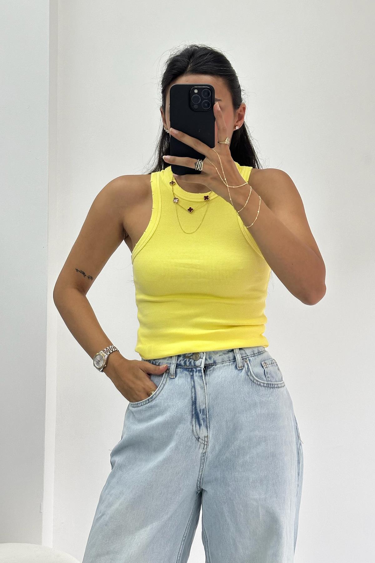 Fitilli Kolsuz Sarı Top