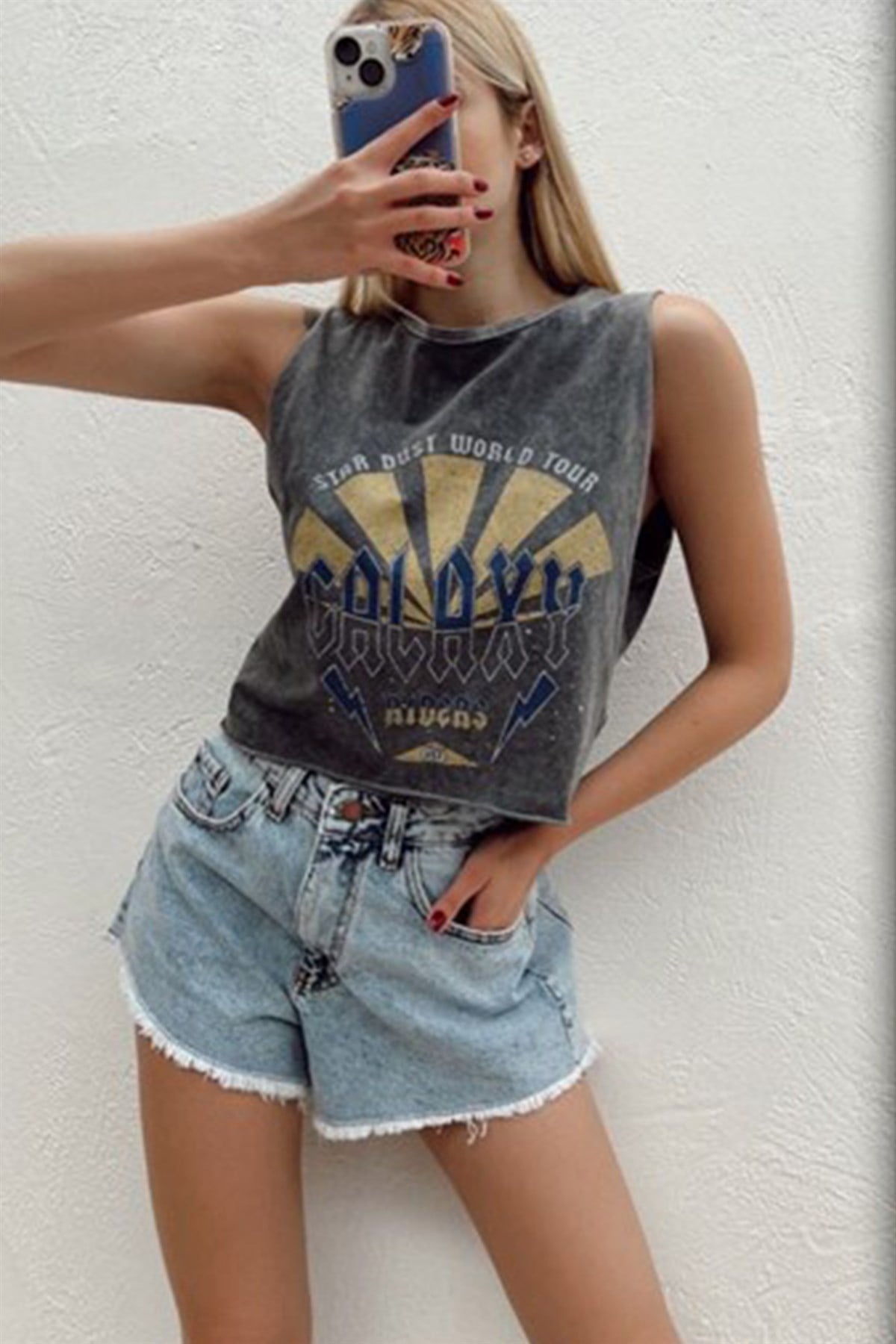 Galaxy Kolsuz Antrasit TshirtTSHİRT