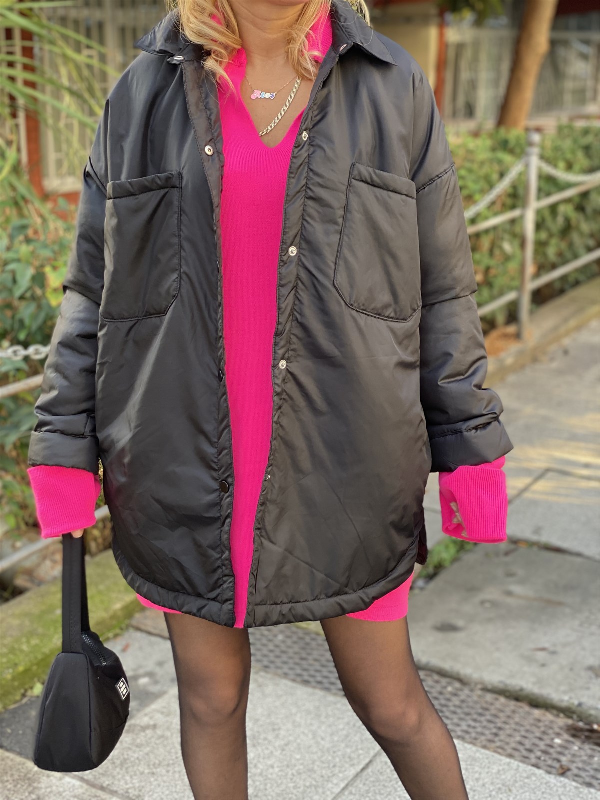 Gömlek Yaka Puffy MontMONT/CEKET