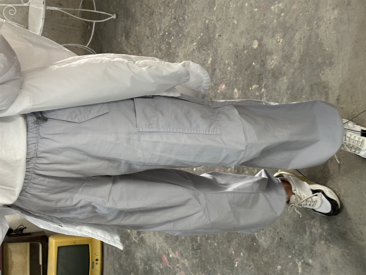 Gri Gabardin Paraşüt PantolonPANTOLON