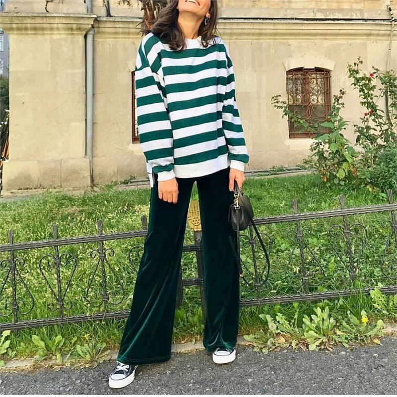 Kadife Salaş Pantalon